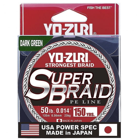 Yo-Zuri SuperBraid Braided Line, 50lb, 3000yd, Blue