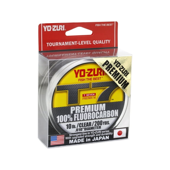 Yo-Zuri T-7 Premium Fluorocarbon Fishing Line 16lb 200yd Clear