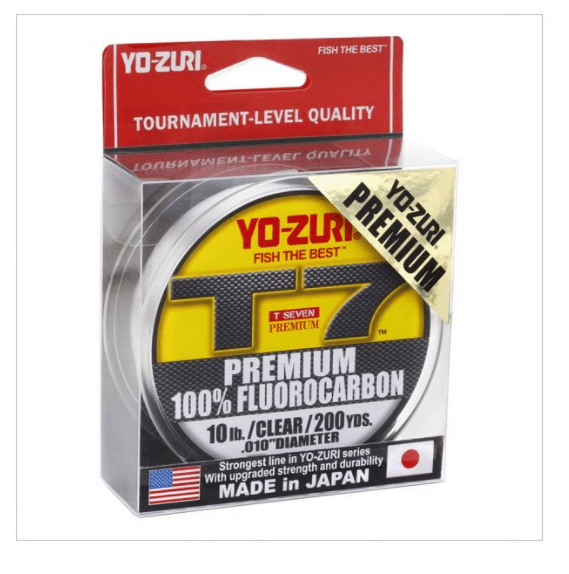 Yo-Zuri T-7 Premium Fluorocarbon Line, 25lb, 200yd, Clear