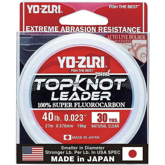 Yo-Zuri TKLD100LBNCL30YD Fishing Clear Fluorocarbon Leader Line
