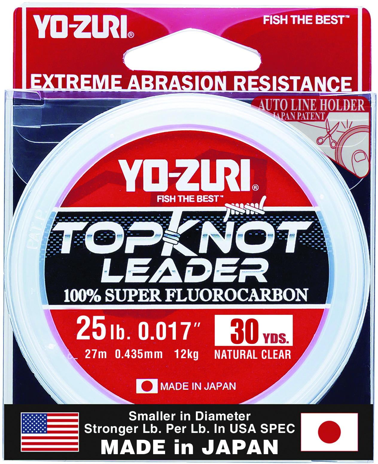 Yo-Zuri TKLD25 lbNCL30YD Topkot Fluorocarbon Fishing Leader 25 lb