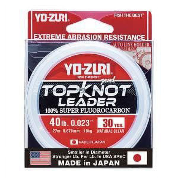 Yo-Zuri TKLD40 lbNCL30YD Topkot Fluorocarbon Fishing Leader 40 lb