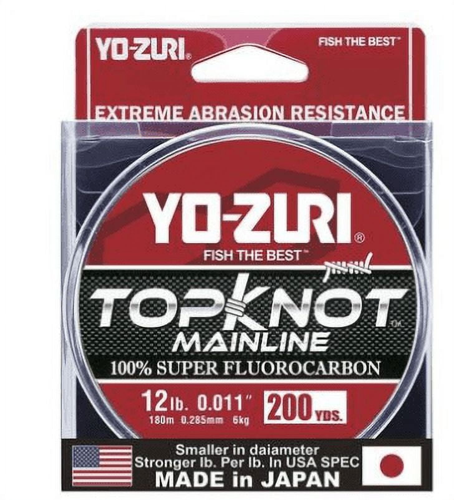 Yo-Zuri Topknot 100% Fluorocarbon Fishing Line 12lb 200yd 