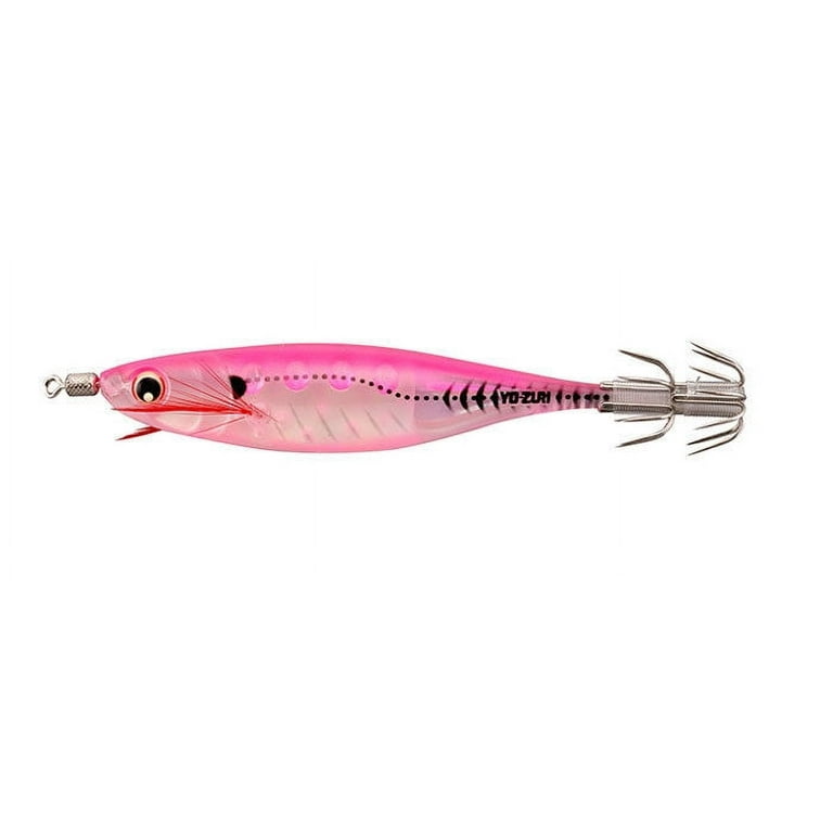 Yo-Zuri Ultra Bait 3 1/8 Squid Jig Hard Bait Fishing Lure, Luminous Pink 