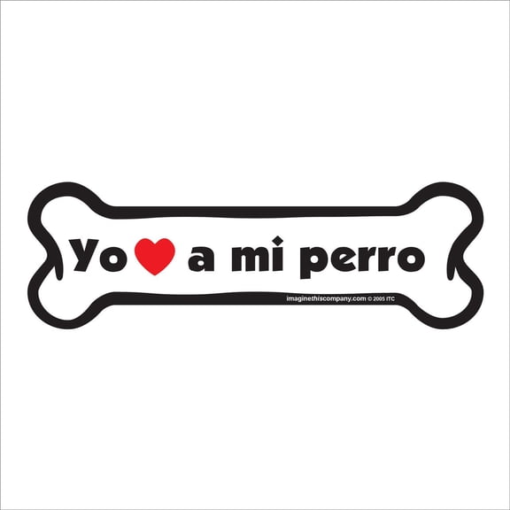 Yo amo a mi perro Bone Magnet