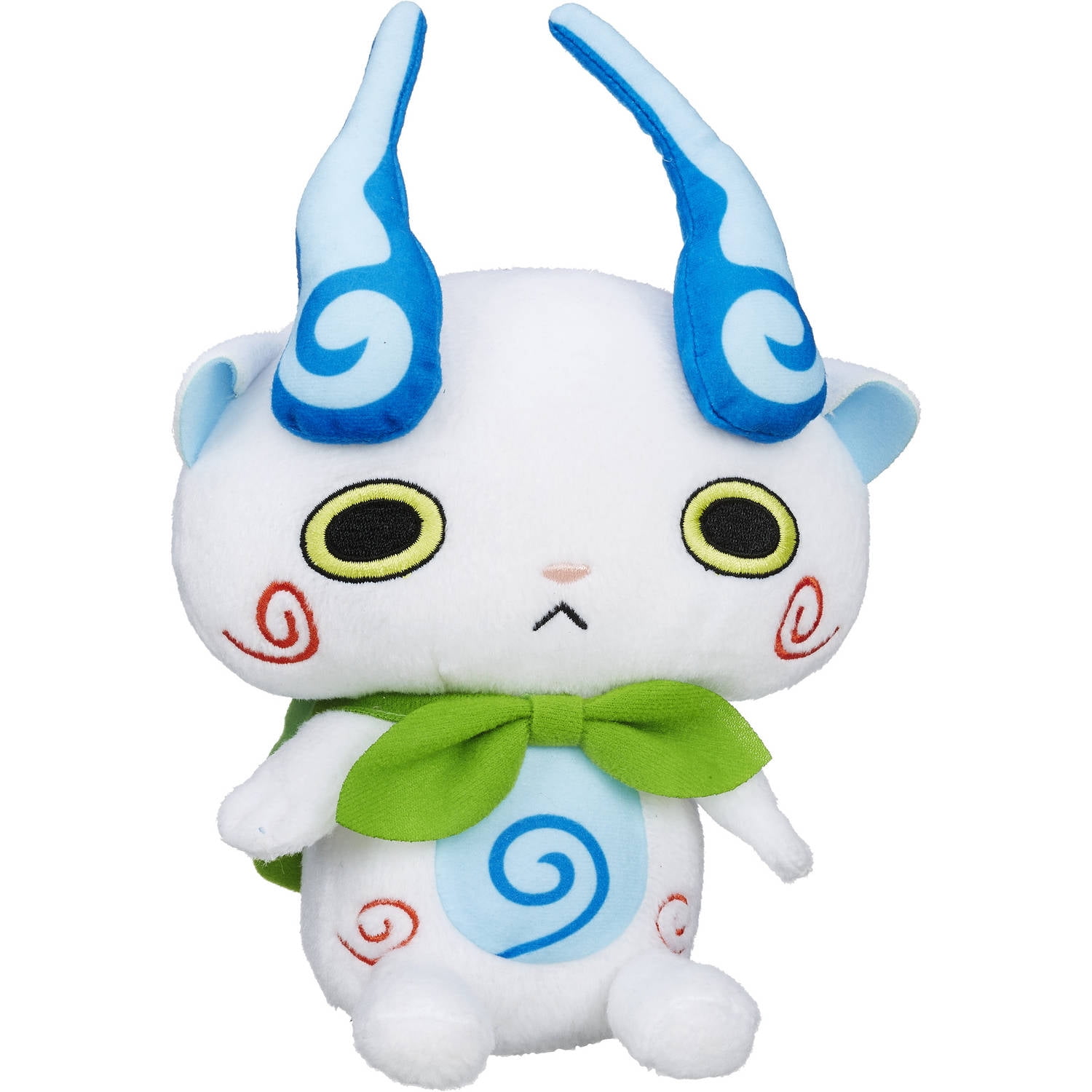 Plush 9 Yokai Yo-Kai Watch Komasan White Cat Green Cape Hasbro Youkai Toy