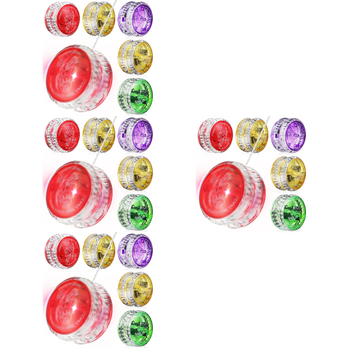 Yo with LED Lights Yoyo Kids Beginner The Flash Toys Up Yos Bulk Child