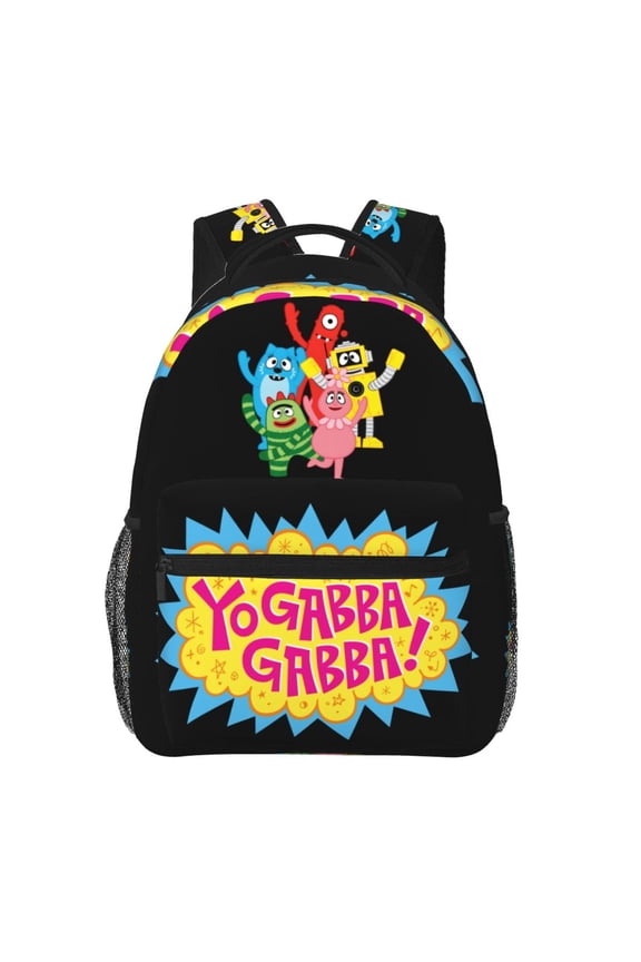 YoGabba-Gabba Backpack Lightweight School Travel Multifunctional Adjustable Laptop Backpack Double Shoulder Bag AS PIC 11