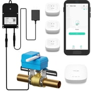 YoLink DIY Automatic Water Leak Detection & Shut-Off Starter Kit, EVO Valve Operator, Wireless Valve Controller, 3 Leak Sensors, Hub