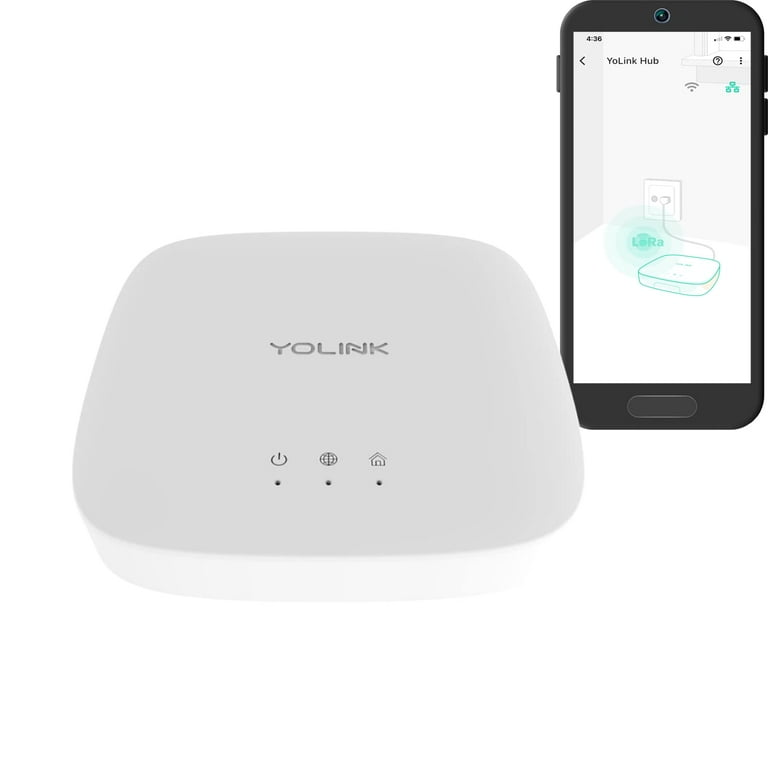 YoLink Hub - Central Controller Only for YoLink Devices, 1/4 Mile World's  Longest Range Smart Hub LoRa Enabled Smart Home Automation Hub Smart Home  Security Monitoring Gateway 