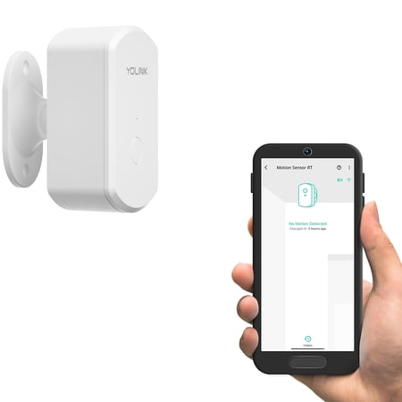 YoLink Indoor Motion Sensor, RT Radar, 2-Year Battery, Adjustable Sensitivity, Real-Time Alerts, Hub Required