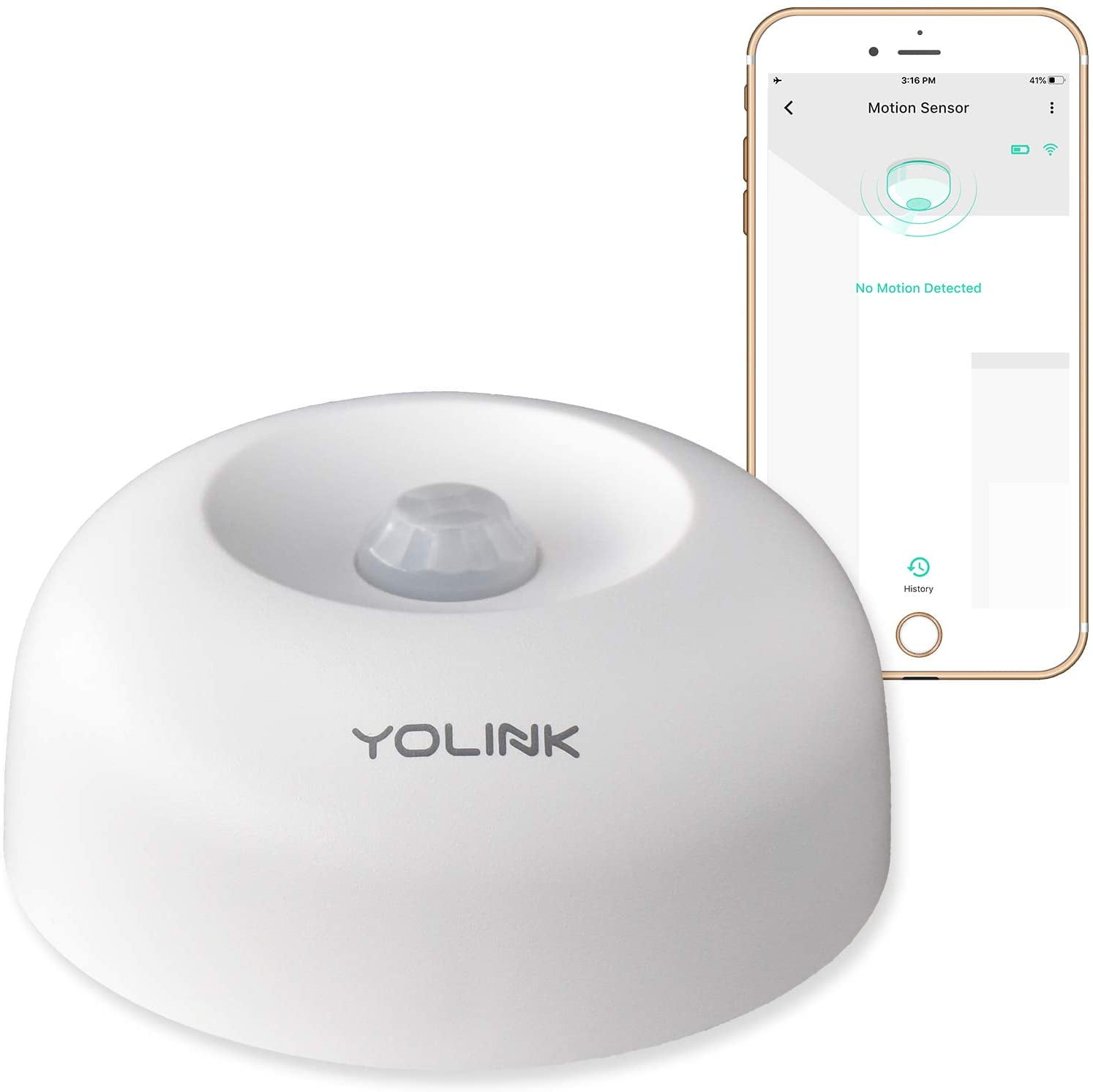 YoLink Detector de fugas de agua, 1/4 milla de alcance más largo del mundo,  sensor inteligente inalámbrico de fugas de agua, Alexa, IFTTT, requiere