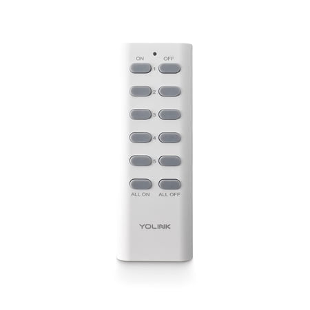 YoLink Remote, 500 Feet World's Longest Range Smart Remote Controller One Button Plugs Switches Outlets Grouping and Controlling, LoRa enabled Smart Home Automation Device