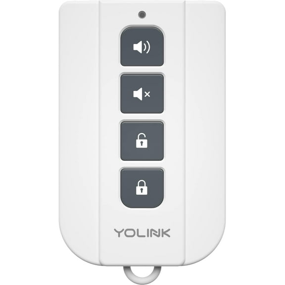 YoLink SirenFob, 1/4 Mile Open-Air Range Siren Controller, Panic Button, Smart Buttons Fob for Use with YoLink Siren Products