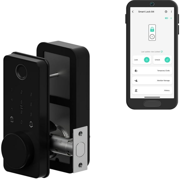 YoLink Smart Deadbolt Lock with Fingerprint, Keypad, IC Card, YoLink Fob and YoLink App Control  LoRa long range, Alexa, Google, IFTTT and Home Assistant  YoLink Hub Required