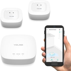YoLink Smart Water Leak Sensor 2 with Alarm, Long-Range Basement
