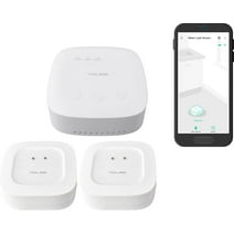 YoLink SpeakerHub & Two Water Leak Sensors Smart Home Starter Kit – Audio Hub Plays Tones/Sounds, Spoken Messages, LoRa-Powered ¼ Mile Range, Compatible with Alexa, Google, IFTTT, WiFi Required