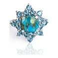 thumbnail image 1 of YoTreasure 5.40 ct. t.w. Turquoise Cluster Ring .925 Sterling Silver, 1 of 7