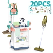 KOPPOP Toddler Toy Cleaning Car, Educational Kids Cleaning Car, Kids Vacuum that Really Works,Gift for Age 3+