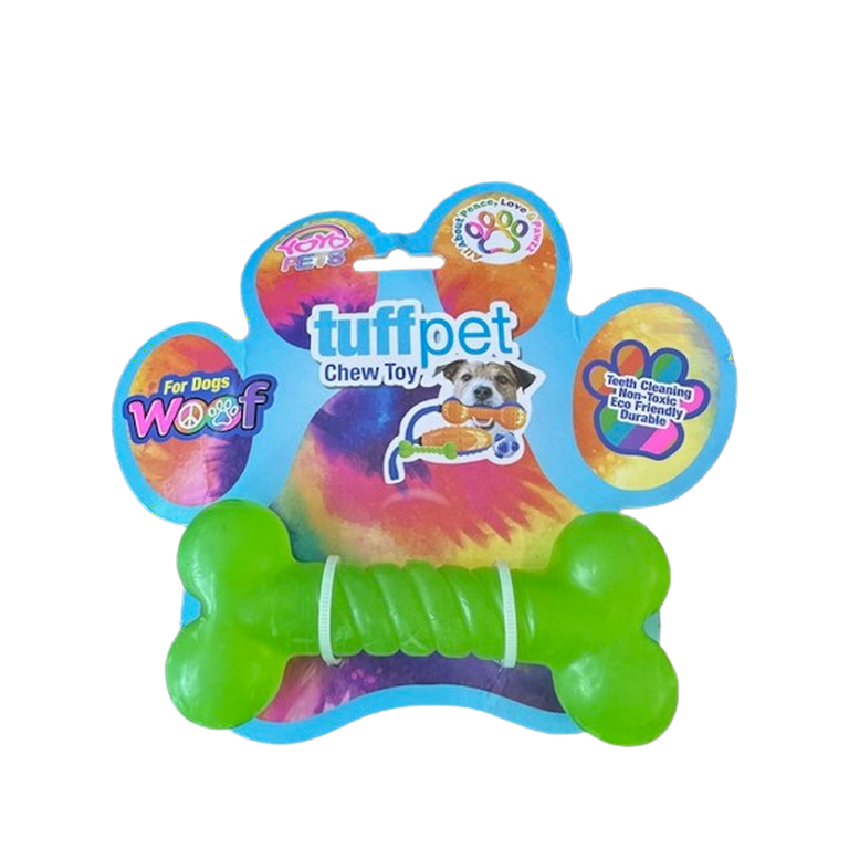 Green dog bone chew toy online