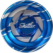 YoYoFactory Shutter Yo-Yo Blue with Silver Splash