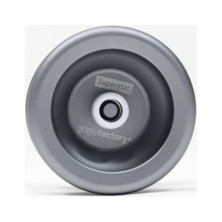 YoYoFactory Superstar OG Yo-Yo - Hub Stacks - Mono-Metal YoYo (Grey)