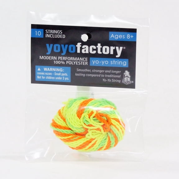 YoYoFactory Yo-Yo String- 10 Pack -Polyester Strings (Assorted - MIX)