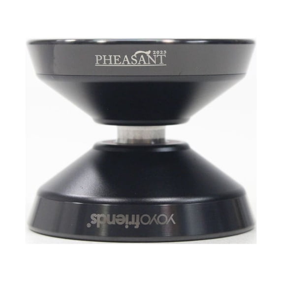 YoYoFriends Pheasant 2023 Yo-Yo - Bi-Metal YoYo (Black with Black Rings)
