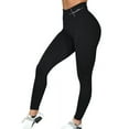 thumbnail image 1 of YoaGGa Women's Solid Color Elastic Tight Fitness Yoga Leggings Pants, 1 of 2