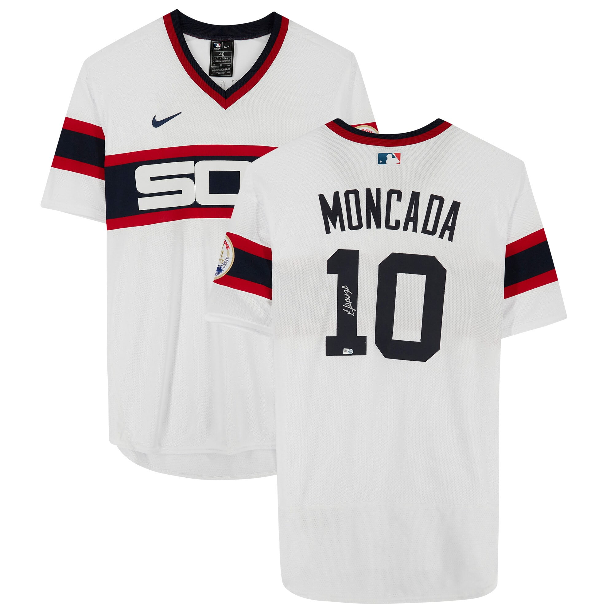 Nike Men's Yoan Moncada Chicago White Sox Gray Road Replica Team Jersey