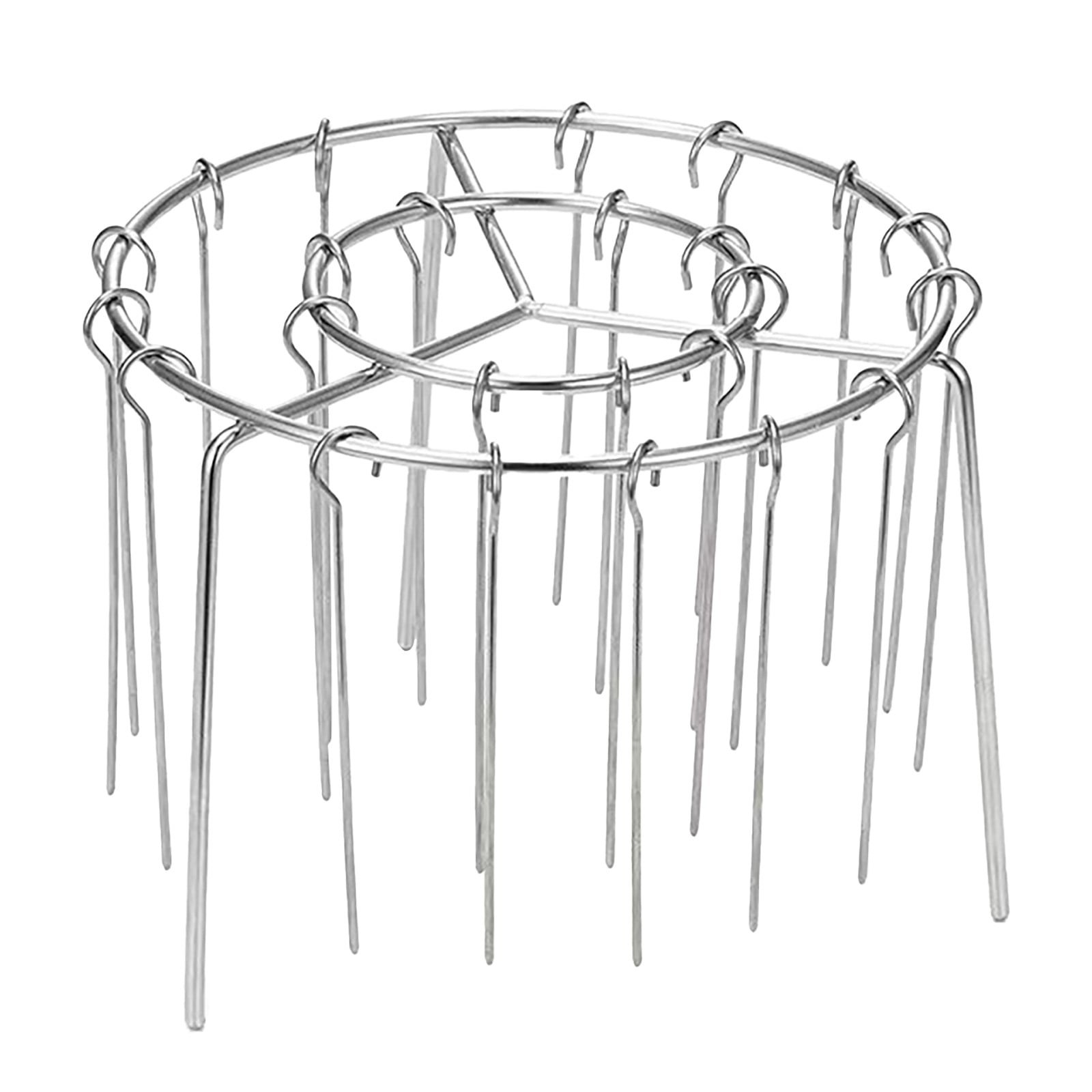 Yoaney 2025 Stainless Steel Air Fryer Bbq Grill Rack – Round Hanging ...
