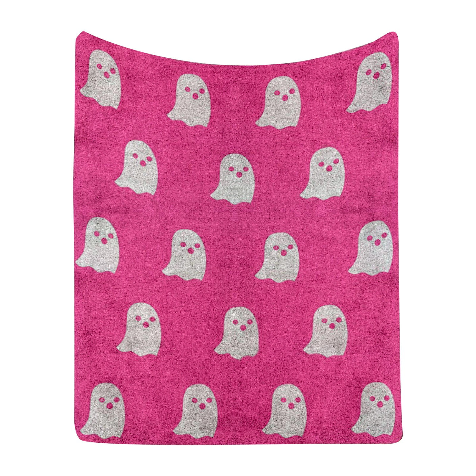 Yoaney Blanket Clearance, Halloween Flannel Ghost Blanket Pink A100