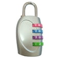 thumbnail image 1 of Yoaney Lock, 4 Digit Password Combination Padlock Lock for Lockers Luggage Toolboxes Gym School Cabinet, Combo Locks for Lockers Clearance, 1 Lock, 1 of 3