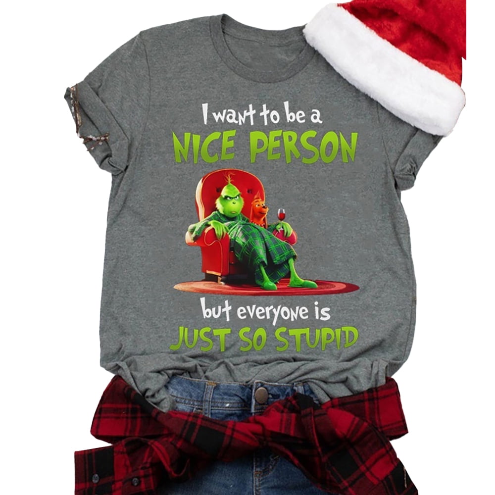 i want to be a nice person grinch shirt