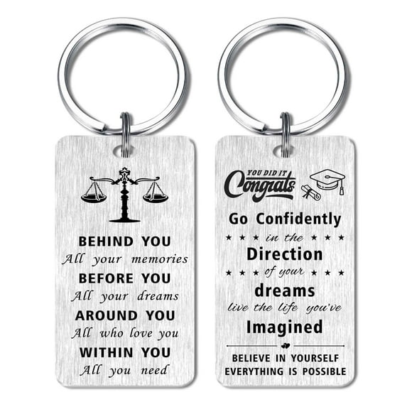 Yobent Law School Graduation Gifts Lawyer Keychain, Law Graduation Gifts for Him Her