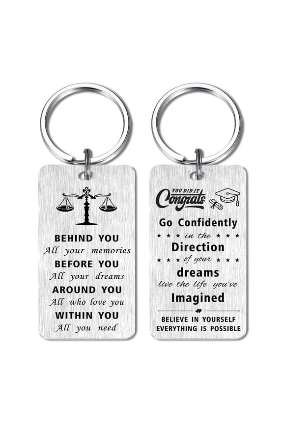 Law School Graduation Gifts Lawyer Keychain, Law Graduation Gifts for Him Her