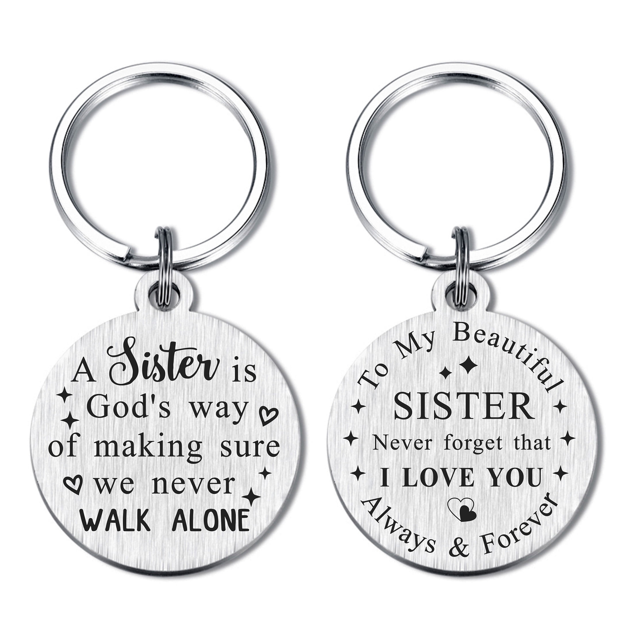 Yobent Sister Ts For Birthday Christmas Valentines A Sister Is Gods Way Of Making Sure We 