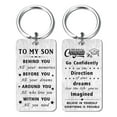 thumbnail image 1 of Yobent Son Graduation Son Gifts Men Keychain for College High School Boy, 1 of 6