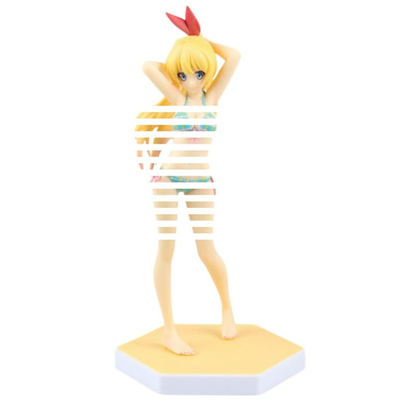 Yobeyi Anime Figure Kirisaki Chitoge Figure (Swimwear Ver.) Collectible PVC Statue Action Figurines 18cm