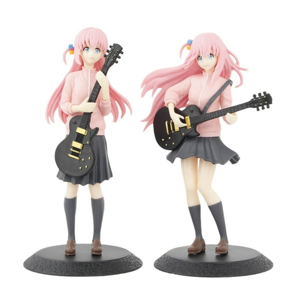 Yobeyi Anime Gift for Anime Fans Gotoh Hitori Figure Collectible Desktop Decoration Statues PVC Model Anime Character Doll (in bags 2PCS)