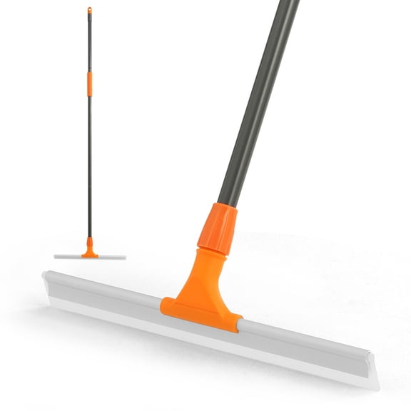 Yocada Adjustable Silicone Squeegee, 60.4" Extendable Handle, Streak-Free Floor/Window Cleaning Tool for Home,Car
