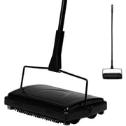 Yocada Carpet Sweeper Cleaner with a Brush for Home Office Carpets Rugs Pet Hair Scraps, Black