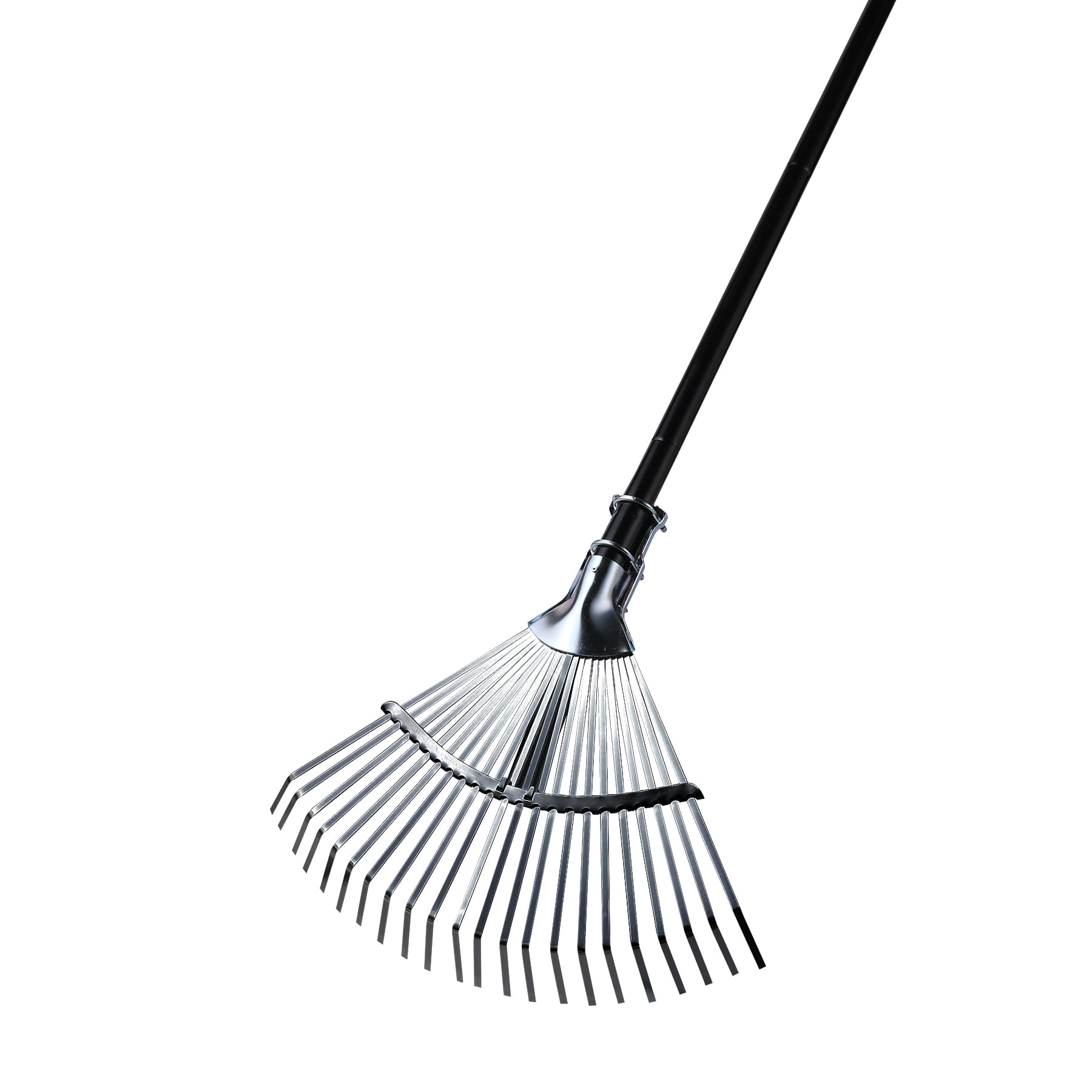 Yocada Rake For Leaves Heavy Duty Adjustable Long Handle 16.1