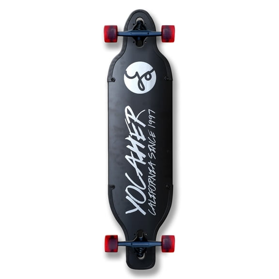 Yocaher Aluminum Drop Through Complete longboard - Black