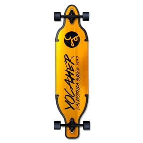Yocaher Aluminum Drop Through Complete longboard - Gold