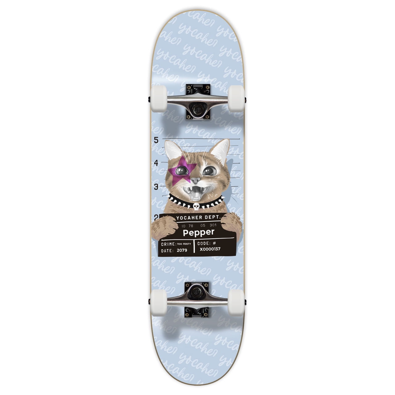 Skateboard Complete Giallo 31x7.75 Pollice - 9 Strati Acero, Ruote 53mm 90A, ABEC5