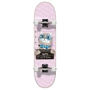 Yocaher Assembled Skateboard 31 x 7.75 Pro Canadian Maple Skate Deck, Premium Grip Tape, ABEC-9 Bearing, 54mm skateboards wheels for all level tricks Rockstar Kitty Cat - Pink Spiffy