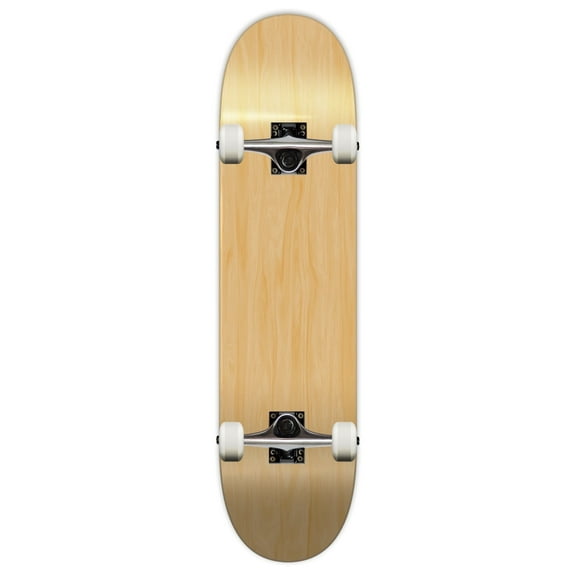 Yocaher Blank 31" x 7.75" Complete Skateboard - Natural