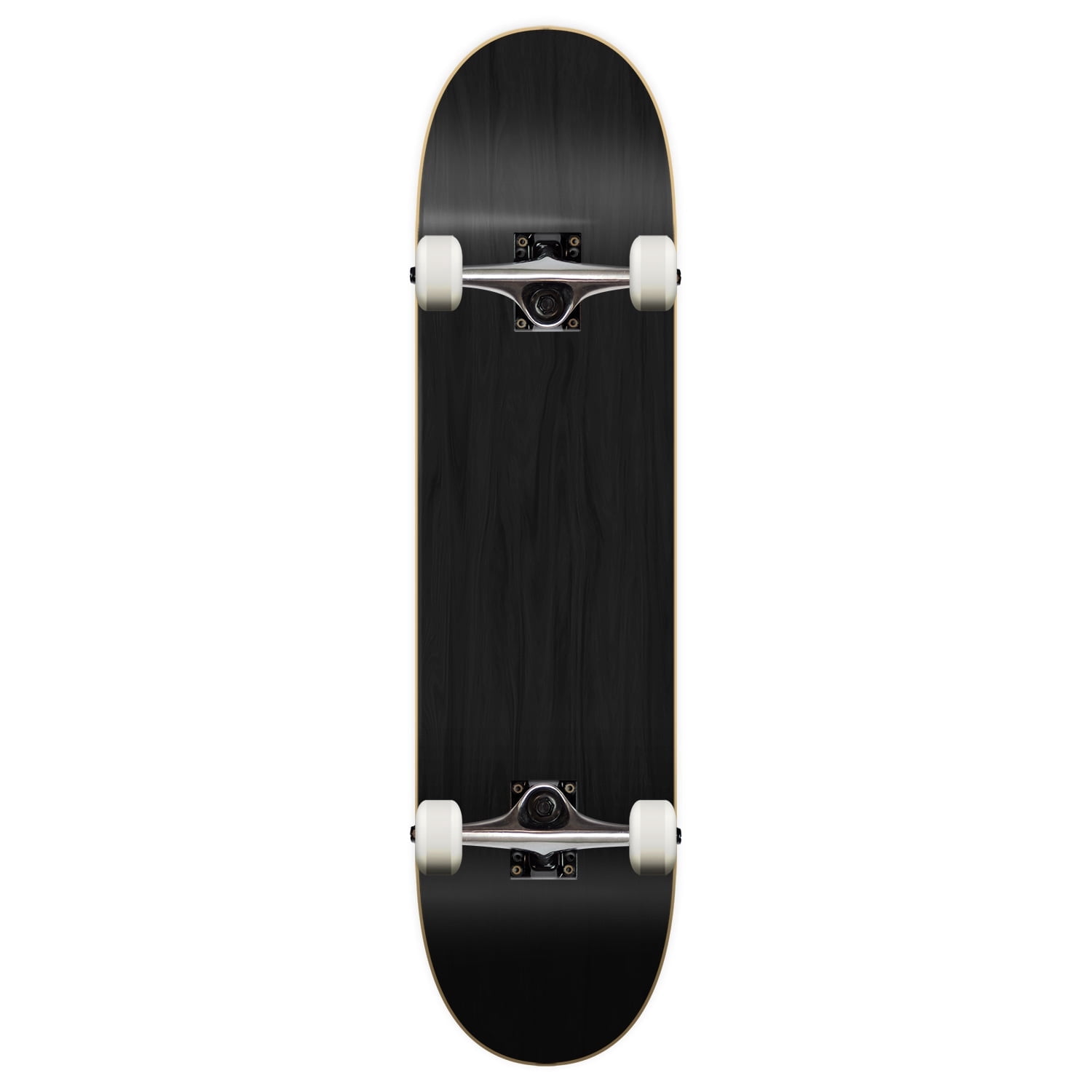 Yocaher 31" x 7.75" Complete Skateboard with Canadian Maple, ABEC-9 Bearings- Stained Black