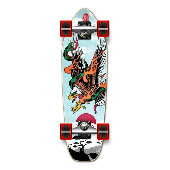 Yocaher Complete Mini Cruiser Graphic Longborad skateboard 27 x 8" - Eagle Viper